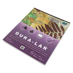 Grafix Dura-Lar Clear Acetate Alternative - 14" x 17" x .005", Pad, 25 Sheets - angled
