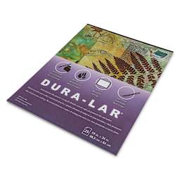 Grafix Dura-Lar Clear Acetate Alternative - 19" x 24" x .005", Pad, 25 Sheets - angled
