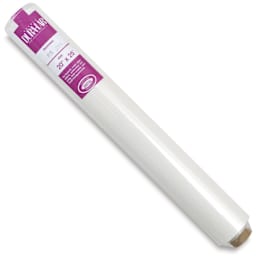 Grafix Dura-Lar Clear Adhesive-Backed Film - Angled roll showing label