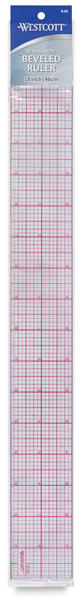 8ths Graph Beveled Ruler -18" x 2" Close-up
