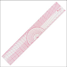 BEVELED PROTRACTOR RULER