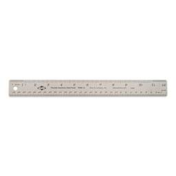 Alvin Non-Skid Stainless Steel Flex Ruler - 12"
