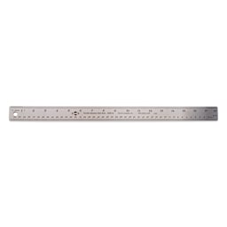 Alvin Non-Skid Stainless Steel Flex Ruler - 18"
