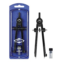 Alvin Introductory Bow Compass - 6" (inside and outside of case)