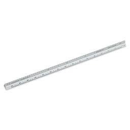 Alumicolor Pocket Scale - 6", Silver, Combination (angled view)