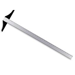 Alumicolor Steel Edge Point T-Square - 36", Silver