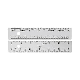 Alumicolor Standard Straight Edge - 6", Silver