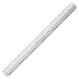 Staedtler Triangular Scale - 12", Engineer with Color-Coded Grooves (shown at angle)