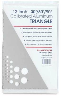 Aluminum Triangles 12" Front view of Package