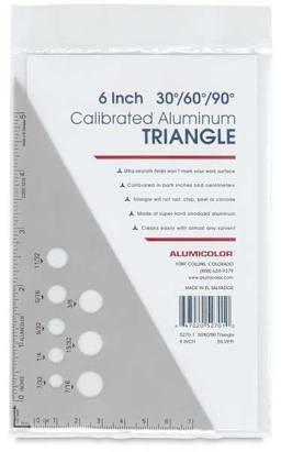 Aluminum Triangles 6" Front view of Package