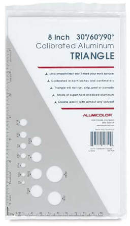 Aluminum Triangles 8" Front View of Package