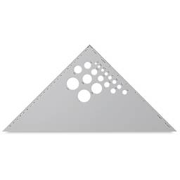 Aluminum Triangles 45/90 Degree 10"  Front View