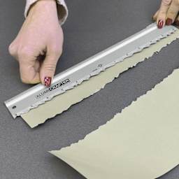 Alumicolor AlumiCrafter Tearing Ruler - 12", deckled edge results