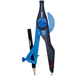 Helix Safety Compass - Blue Compass shown upright with pencil (random colors shipped)