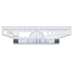Westcott Rolling Ruler - Top view of ruler
