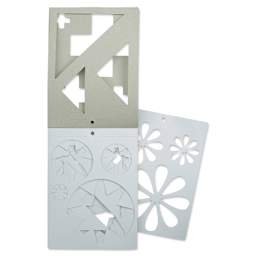 Westcott Stencil Book open to show stencils