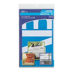 Westcott BetterLetter Plastic Letter Stencils - 6", Capital Only, Helvetica