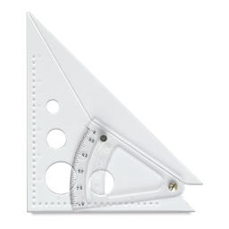 Westcott Adjustable Triangles - Top view of adjustable triangle closed 