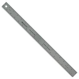 Westcott Metal Zero Centering Ruler - 18" front of ruler