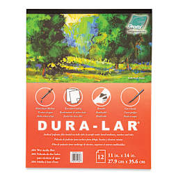 Grafix Wet Media Film Pad - 11" x 14", 12 Sheets