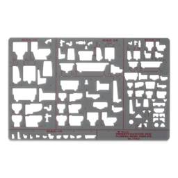 Chartpak Pickett Template - 1162i Plumbing Elevation View