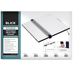 Blick Portable Tabletop Drafting Board with Parallel Ruler Straight Edge - 18" x 24"