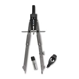 Blick Quickbow Compass - Compass shown upright with accessories adjacent