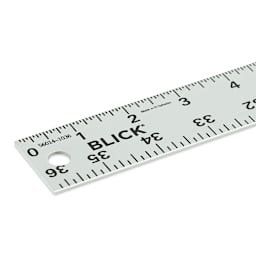 Blick Aluminum Non-Slip Ruler - 36" (close-up, front)