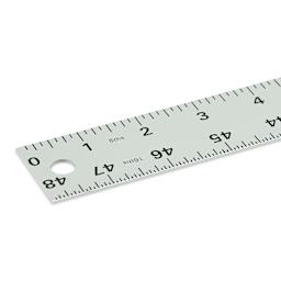 Blick Aluminum Non-Slip Ruler - 48" (close-up, front)