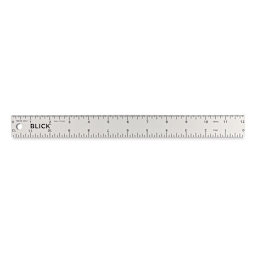 Blick Aluminum Straightedge Ruler - 12"