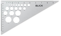Blick Aluminum Triangles - Top view of Single 30/60 degree triangle