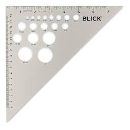 Blick Aluminum Triangles - 8", 45/90 - front