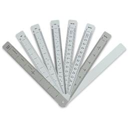 Alumicolor Drafting Fan - Upright and spread into fan