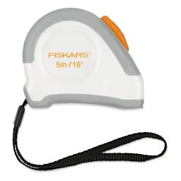 Fiskars DIY Tape Measure - Side view of Tape Measure with lanyard
