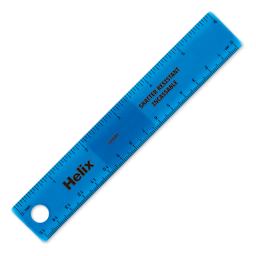 Helix Shatter Resistant Ruler - 6" - Blue (Color may vary)