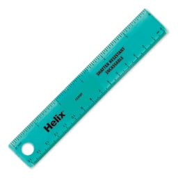 Helix Shatter Resistant Ruler - 6" - Green (Color may vary)