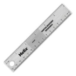 Helix Shatter Resistant Ruler - 6" - Gray (Color may vary)