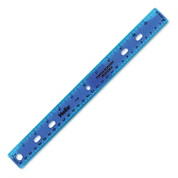 Helix Shatter Resistant Ruler - 12" - Blue (Color may vary)