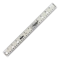 Helix Shatter Resistant Ruler - 12"  - Gray (Color may vary)