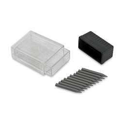 Helix Compass Lead Refills - 10 2 mm Leads shown with open storage case
