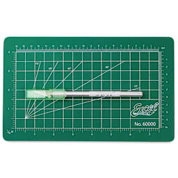 Excel Blades Mini Precision Cutting Mat Kit top view - Green