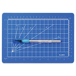 Excel Blades Mini Precision Cutting Mat Kit top view - Blue