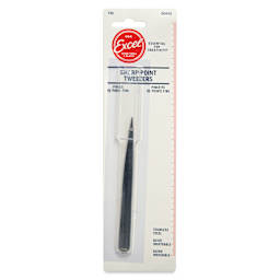 Excel Blades Sharp Pointed Tweezers - front of packaging