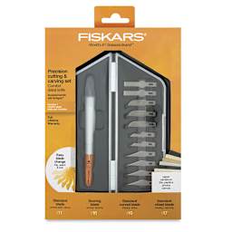 Fiskars Craft Knife Kit - Front of blister package of Medium-Duty Kit
