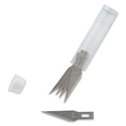Excel Blades Hobby Blades - #11, Stainless Steel, Safety Carded Package, 5 Blades, Tube