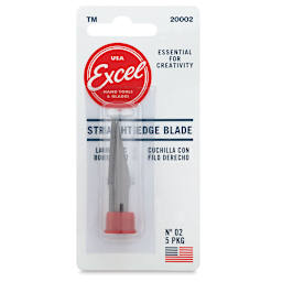 Excel Blades Hobby Blades - #2, Safety Carded Package, 5 Blades