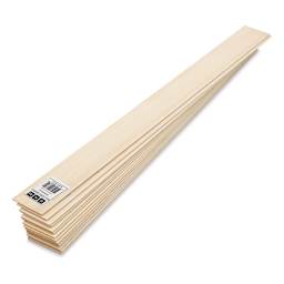 Bud Nosen Basswood Sheets - 1/16" x 2" x 24", 15 Sheets