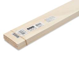 Bud Nosen Basswood Sheets - 1/16" x 3" x 24", 15 Sheets - close-up