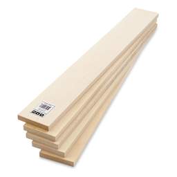Bud Nosen Basswood Sheets - 1/2" x 3" x 24", 5 Sheets
