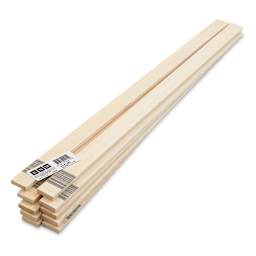 Bud Nosen Basswood Sheets - 1/4" x 1" x 24", 10 Sheets